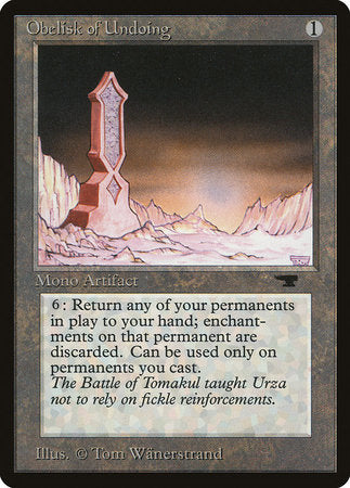 Obelisk of Undoing [Antiquities] | Arkham Games and Comics