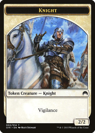 Knight Token [Magic Origins Tokens] | Arkham Games and Comics
