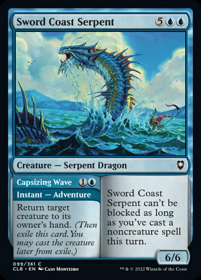 Sword Coast Serpent // Capsizing Wave [Commander Legends: Battle for Baldur's Gate] | Arkham Games and Comics