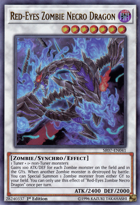 Red-Eyes Zombie Necro Dragon [SR07-EN041] Ultra Rare | Arkham Games and Comics