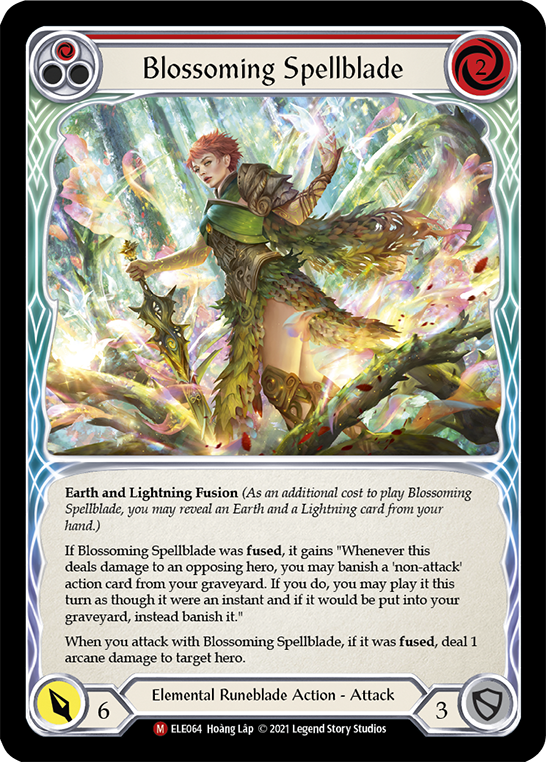 Blossoming Spellblade [ELE064] (Tales of Aria)  1st Edition Rainbow Foil | Arkham Games and Comics