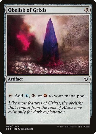 Obelisk of Grixis [Archenemy: Nicol Bolas] | Arkham Games and Comics