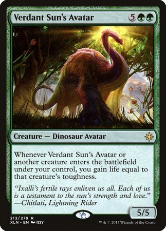 Verdant Sun's Avatar [Ixalan Promos] | Arkham Games and Comics