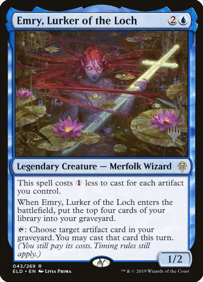 Emry, Lurker of the Loch (Promo Pack) [Throne of Eldraine Promos] | Arkham Games and Comics