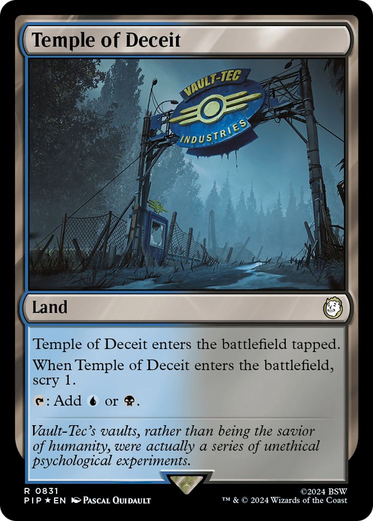 Temple of Deceit (Surge Foil) [Fallout] | Arkham Games and Comics