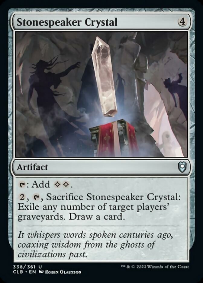 Stonespeaker Crystal [Commander Legends: Battle for Baldur's Gate] | Arkham Games and Comics