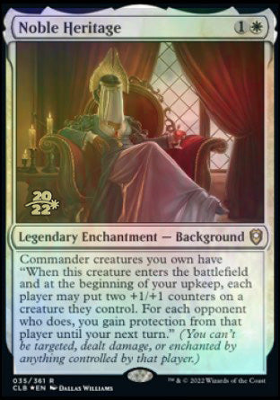 Noble Heritage [Commander Legends: Battle for Baldur's Gate Prerelease Promos] | Arkham Games and Comics