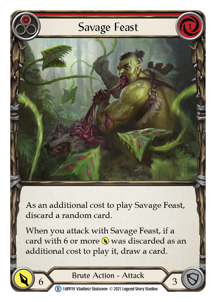 Savage Feast (Red) [1HP019] (History Pack 1) | Arkham Games and Comics