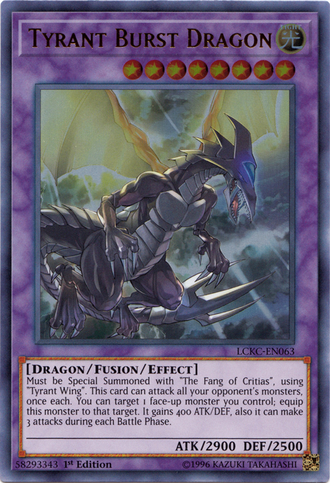 Tyrant Burst Dragon [LCKC-EN063] Ultra Rare | Arkham Games and Comics