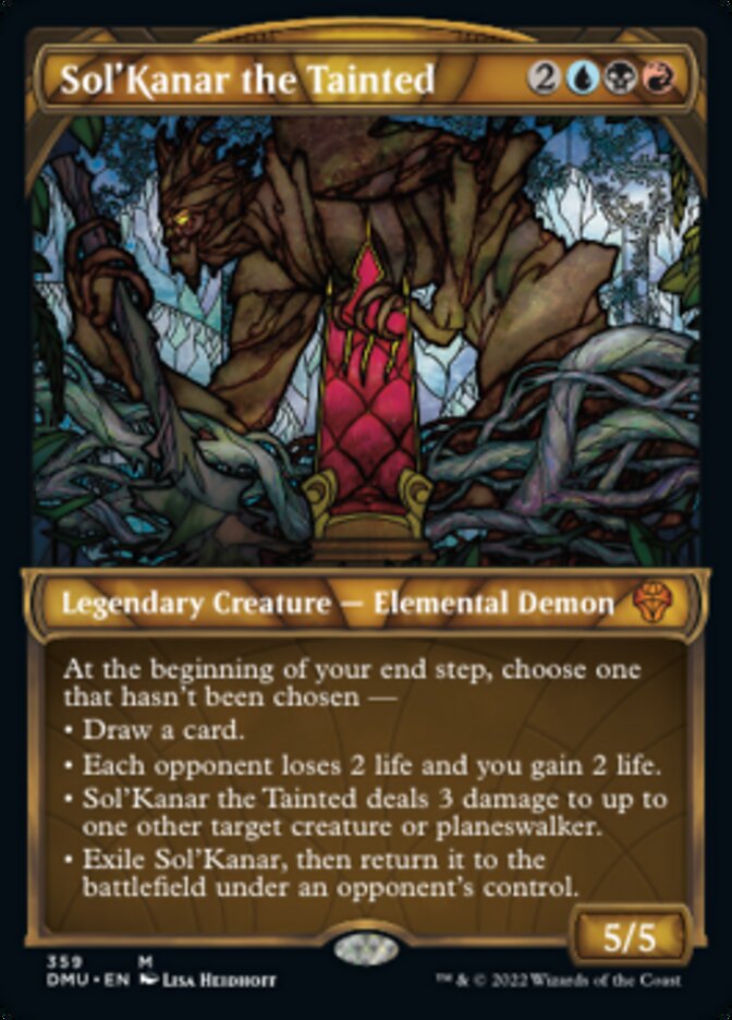 Sol'Kanar the Tainted (Showcase Textured) [Dominaria United] | Arkham Games and Comics