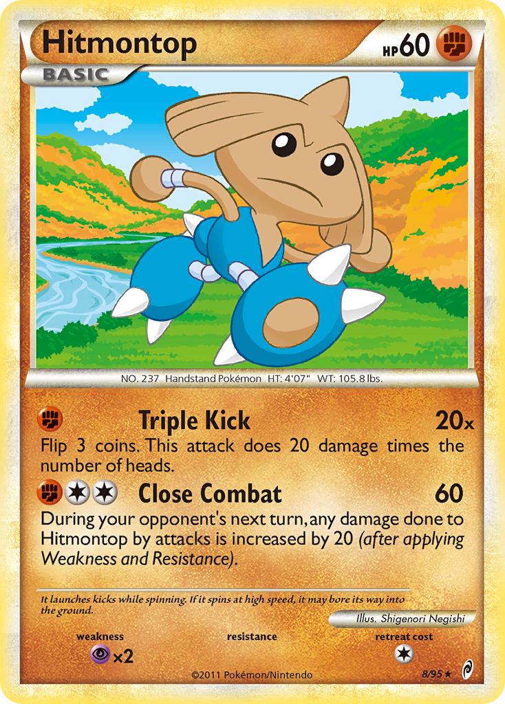 Hitmontop (8/95) [HeartGold & SoulSilver: Call of Legends] | Arkham Games and Comics