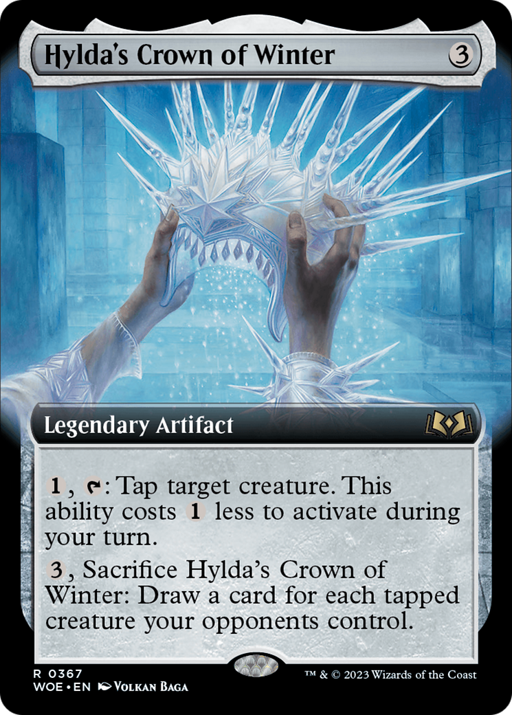 Hylda's Crown of Winter (Extended Art) [Wilds of Eldraine] | Arkham Games and Comics