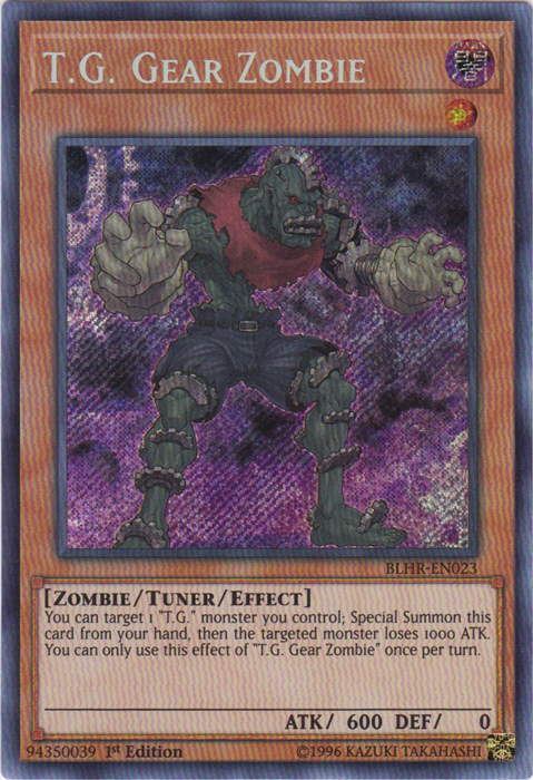 T.G. Gear Zombie [BLHR-EN023] Secret Rare | Arkham Games and Comics