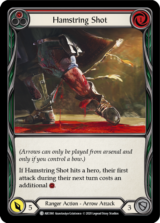 Hamstring Shot (Red) [U-ARC060] (Arcane Rising Unlimited)  Unlimited Rainbow Foil | Arkham Games and Comics