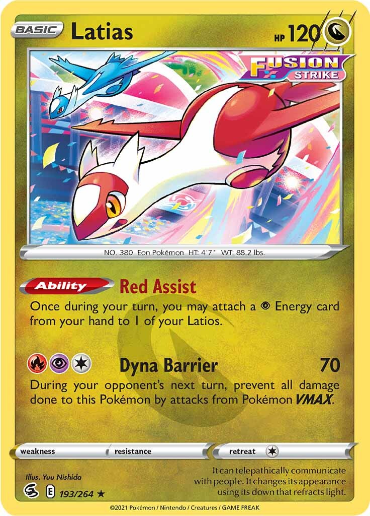 Latias (193/264) [Sword & Shield: Fusion Strike] | Arkham Games and Comics