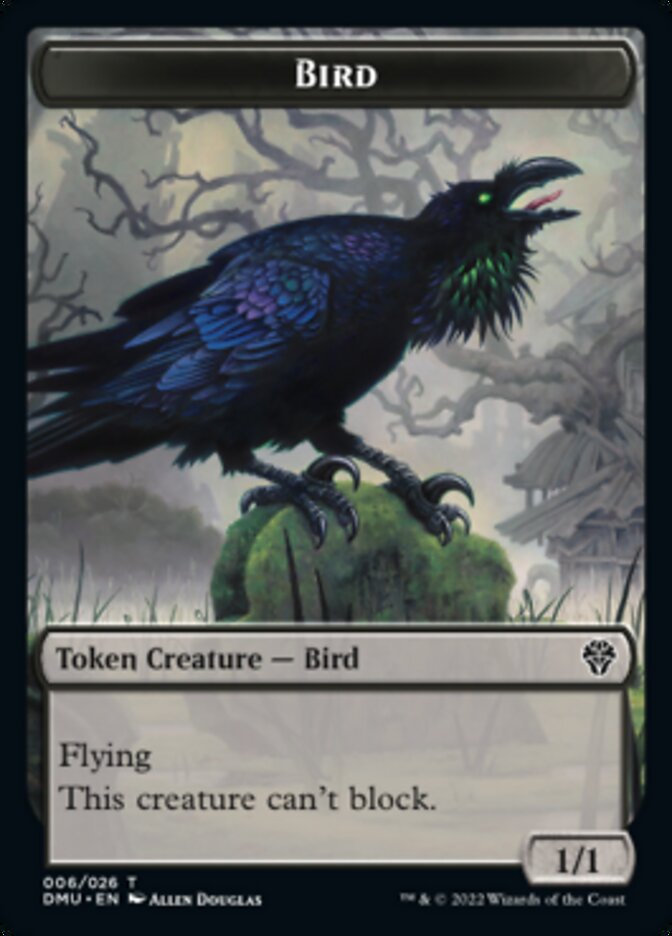 Bird Token (006) [Dominaria United Tokens] | Arkham Games and Comics