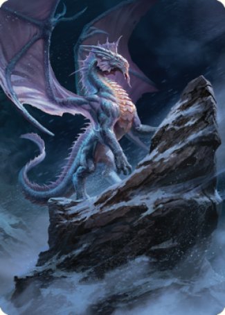 Ancient Silver Dragon Art Card (06) [Commander Legends: Battle for Baldur's Gate Art Series] | Arkham Games and Comics