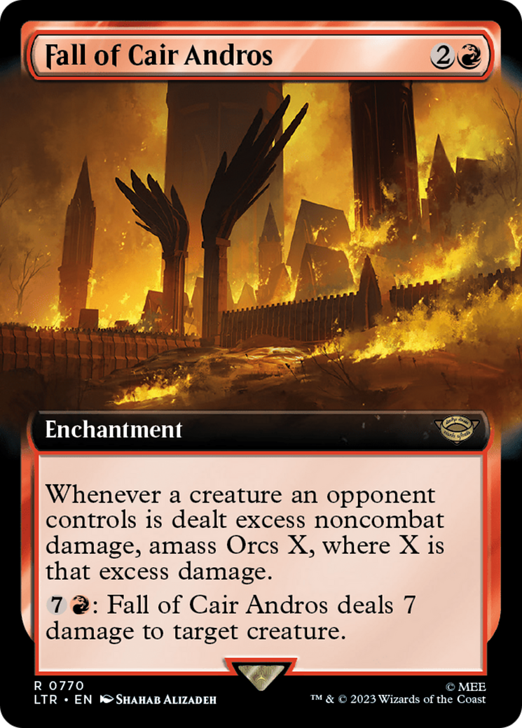 Fall of Cair Andros (Extended Art) (Surge Foil) [The Lord of the Rings: Tales of Middle-Earth] | Arkham Games and Comics