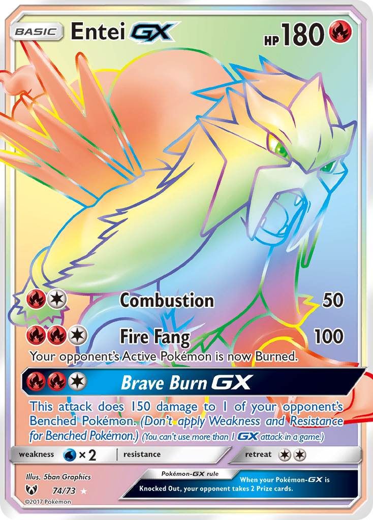 Entei GX (74/73) [Sun & Moon: Shining Legends] | Arkham Games and Comics