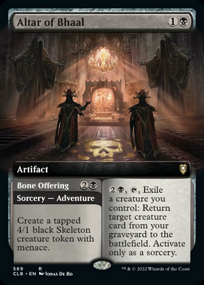 Altar of Bhaal // Bone Offering (Extended Art) [Commander Legends: Battle for Baldur's Gate] | Arkham Games and Comics