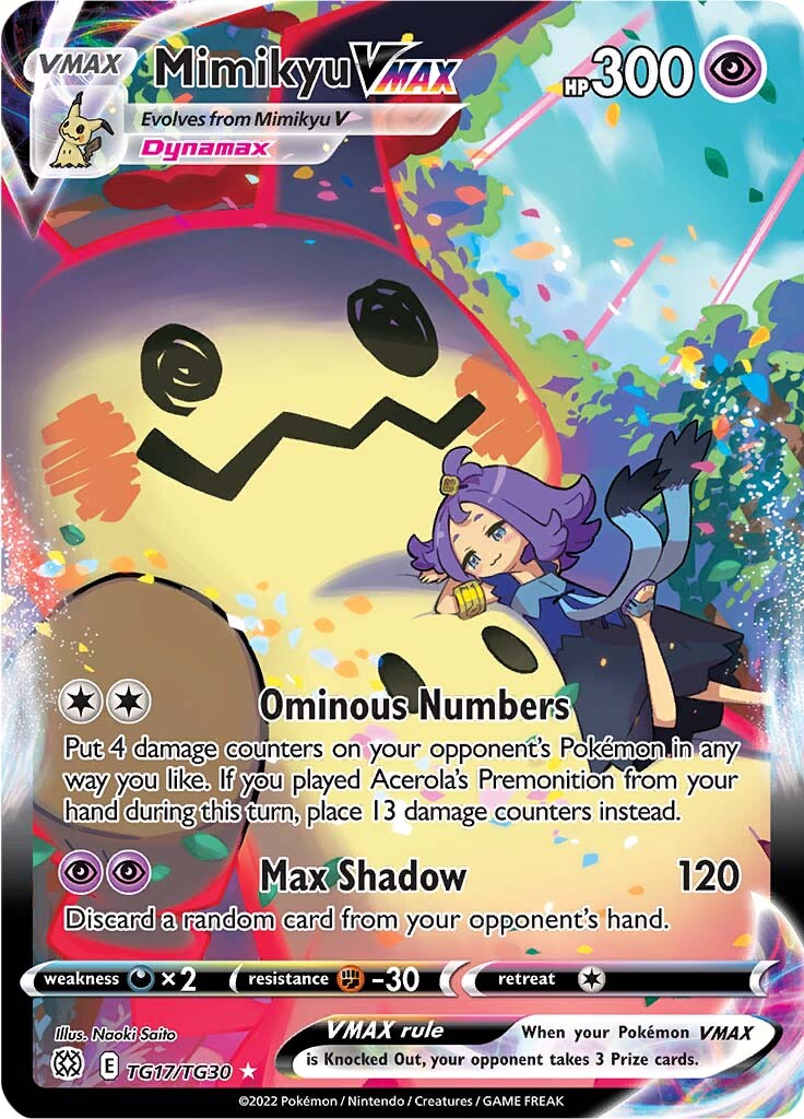 Mimikyu VMAX (TG17/TG30) [Sword & Shield: Brilliant Stars] | Arkham Games and Comics