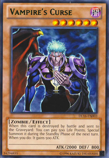 Vampire's Curse (Green) [DL16-EN003] Rare | Arkham Games and Comics