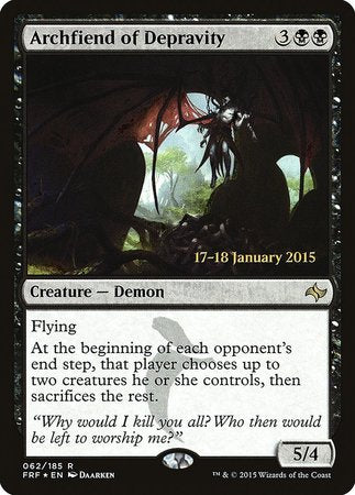 Archfiend of Depravity [Fate Reforged Promos] | Arkham Games and Comics