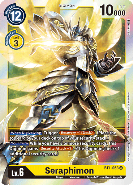 Seraphimon [BT1-063] [Release Special Booster Ver.1.0] | Arkham Games and Comics