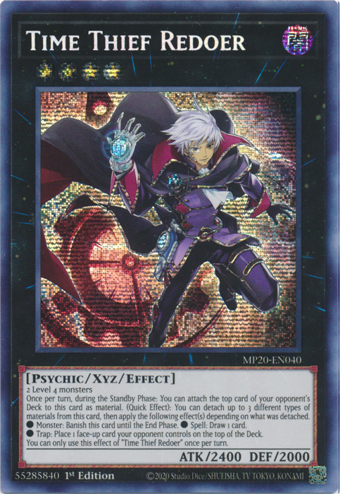 Time Thief Redoer [MP20-EN040] Prismatic Secret Rare | Arkham Games and Comics