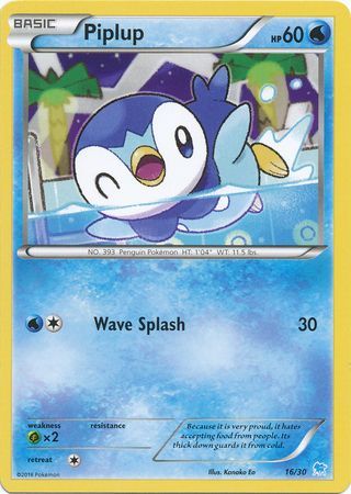 Piplup (16/30) [XY: Trainer Kit 3 - Suicune] | Arkham Games and Comics