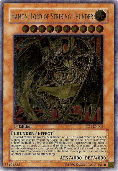 Hamon, Lord of Striking Thunder (UTR) [SOI-EN002] Ultimate Rare | Arkham Games and Comics