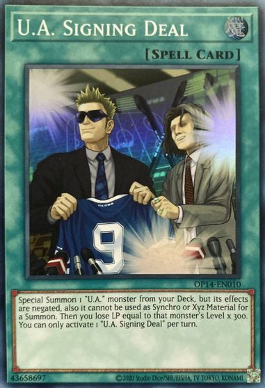 U.A. Signing Deal [OP14-EN010] Super Rare | Arkham Games and Comics