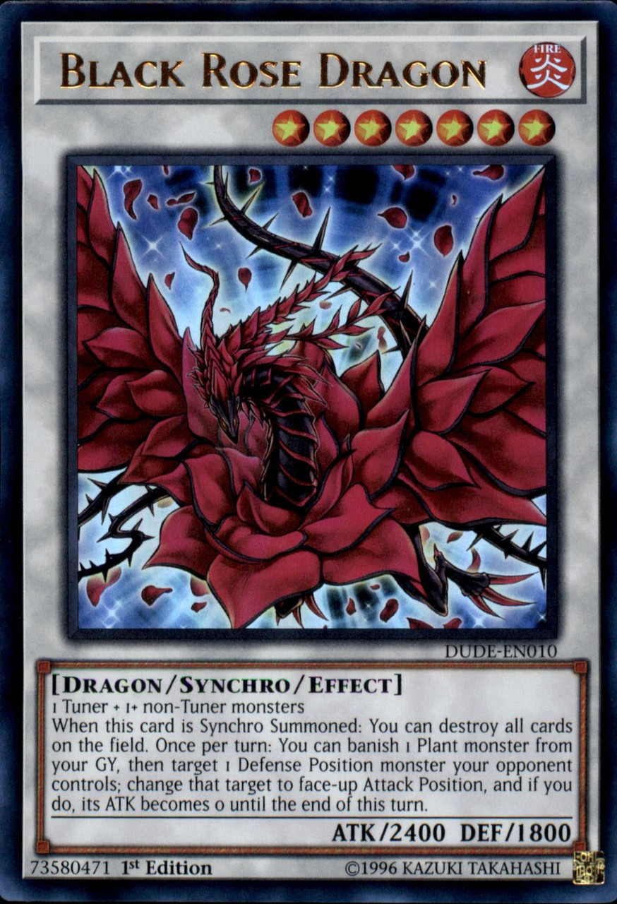 Black Rose Dragon [DUDE-EN010] Ultra Rare | Arkham Games and Comics