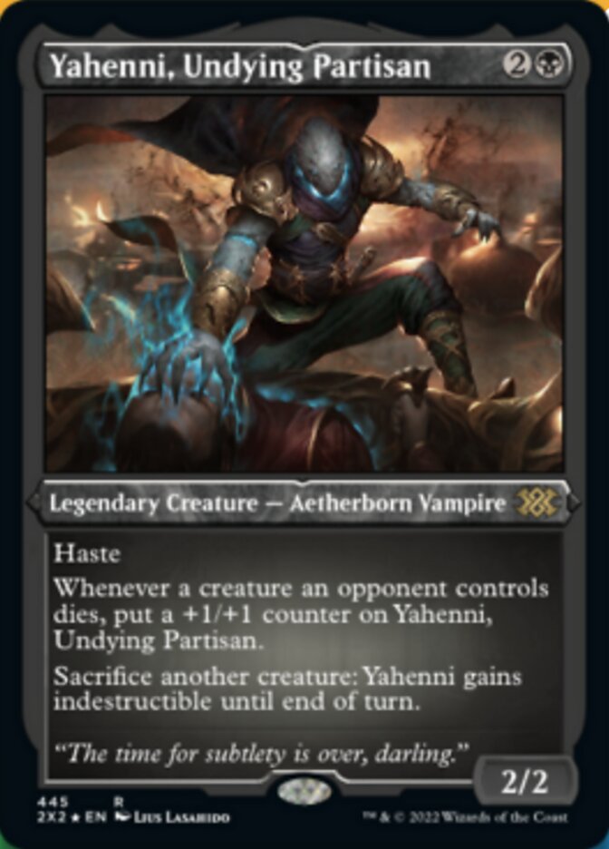 Yahenni, Undying Partisan (Foil Etched) [Double Masters 2022] | Arkham Games and Comics