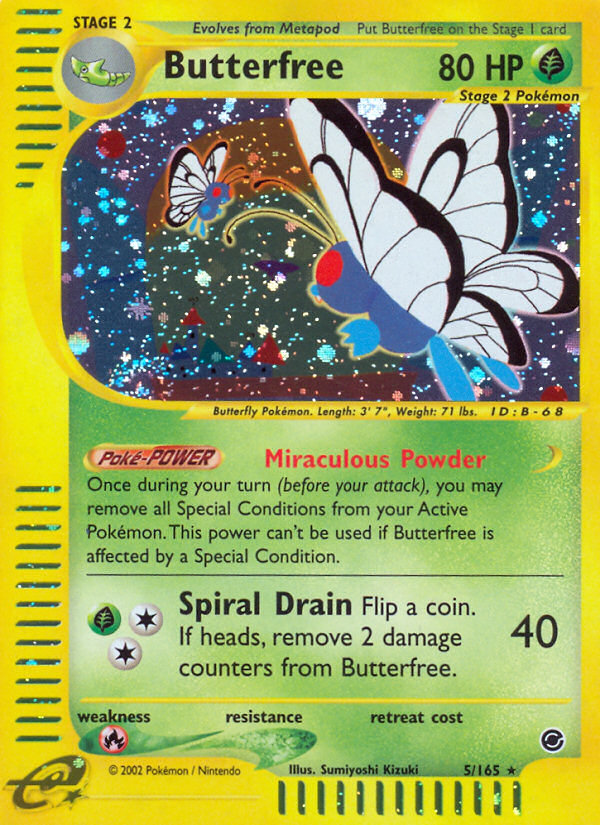 Butterfree (5/165) [Expedition: Base Set] | Arkham Games and Comics