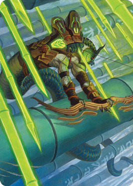 Bamboo Grove Archer Art Card [Kamigawa: Neon Dynasty Art Series] | Arkham Games and Comics