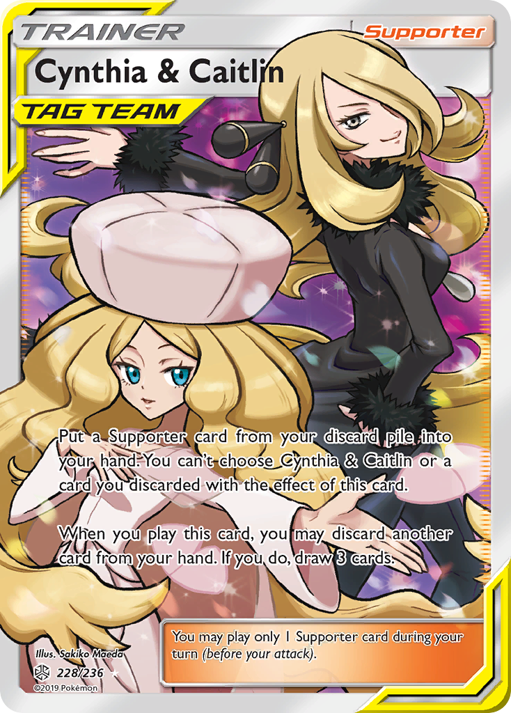 Cynthia & Caitlin (228/236) [Sun & Moon: Cosmic Eclipse] | Arkham Games and Comics