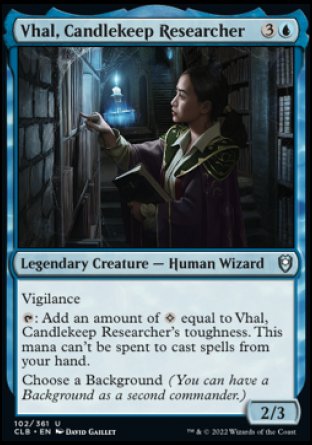 Vhal, Candlekeep Researcher [Commander Legends: Battle for Baldur's Gate] | Arkham Games and Comics