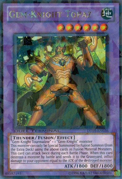 Gem-Knight Topaz [DT05-EN036] Ultra Rare | Arkham Games and Comics