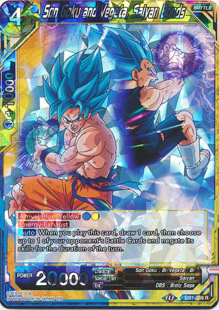 Son Goku and Vegeta, Saiyan Bonds (DB1-089) [Dragon Brawl] | Arkham Games and Comics