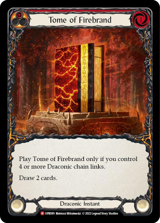 Tome of Firebrand [UPR089] (Uprising)  Rainbow Foil | Arkham Games and Comics