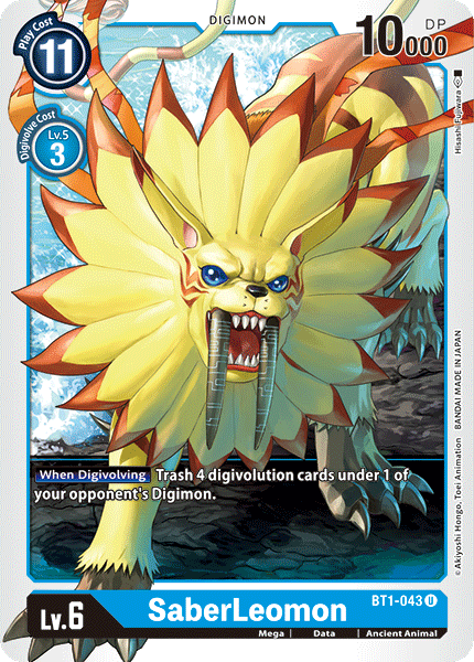 SaberLeomon [BT1-043] [Release Special Booster Ver.1.0] | Arkham Games and Comics