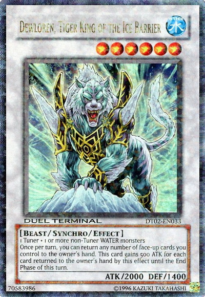 Dewloren, Tiger King of the Ice Barrier [DT02-EN033] Ultra Rare | Arkham Games and Comics