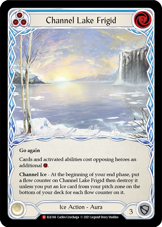 Channel Lake Frigid [ELE146] (Tales of Aria)  1st Edition Rainbow Foil | Arkham Games and Comics