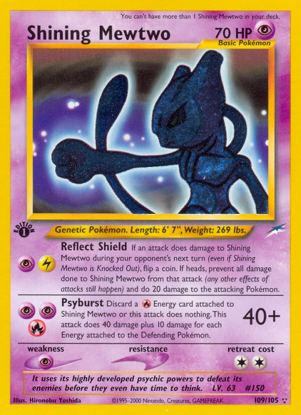 Shining Mewtwo (109/105) [Neo Destiny 1st Edition] | Arkham Games and Comics