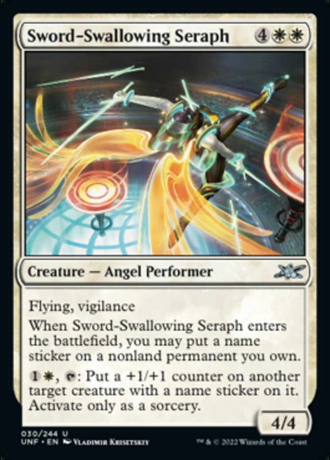 Sword-Swallowing Seraph [Unfinity] | Arkham Games and Comics