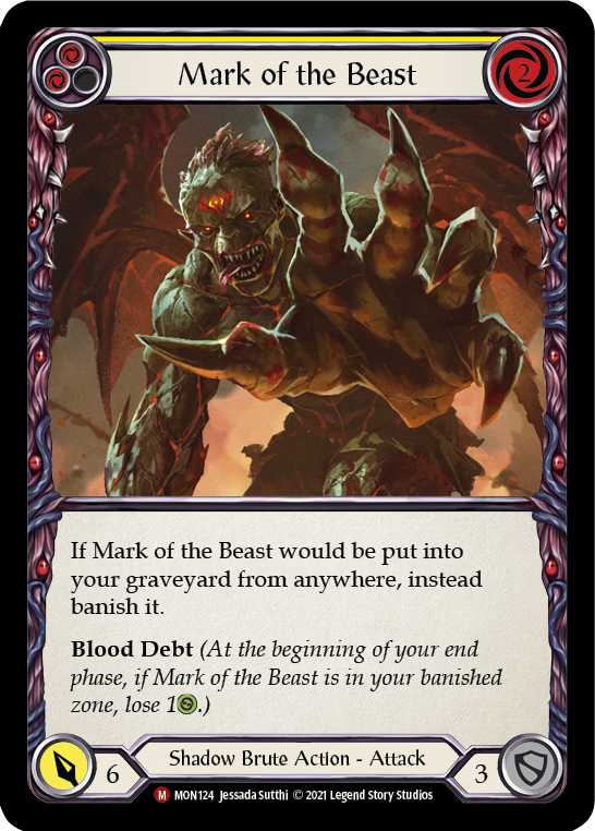 Mark of the Beast [MON124-RF] (Monarch)  1st Edition Rainbow Foil | Arkham Games and Comics