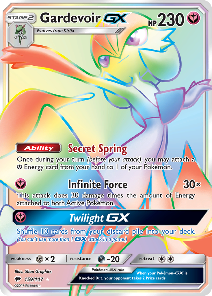 Gardevoir GX (159/147) [Sun & Moon: Burning Shadows] | Arkham Games and Comics