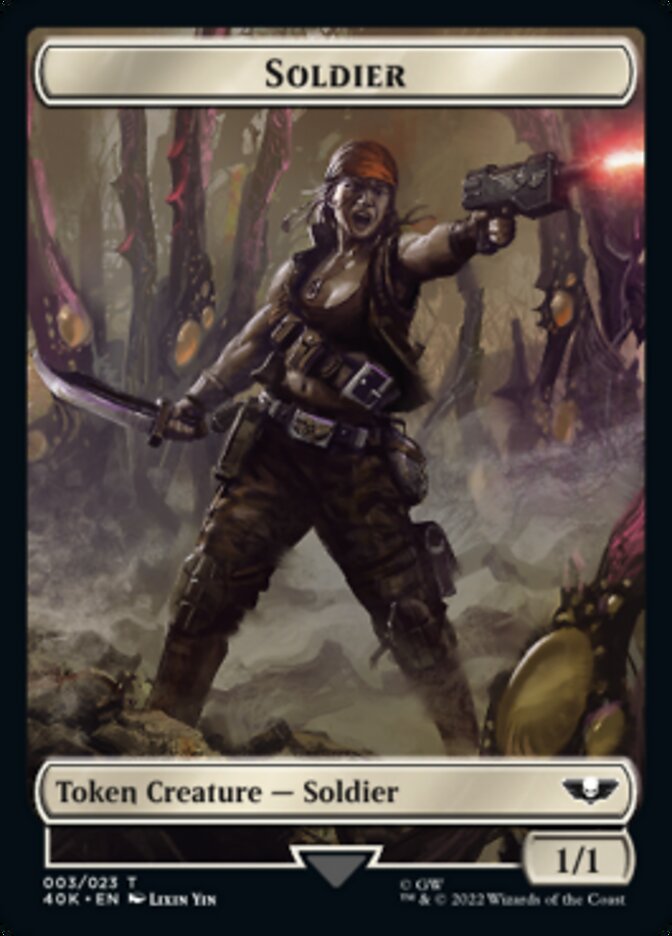 Soldier (003) // Sicarian Infiltrator Double-sided Token [Universes Beyond: Warhammer 40,000 Tokens] | Arkham Games and Comics