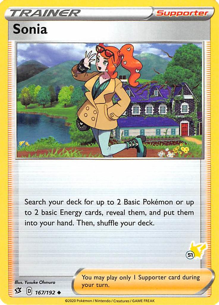 Sonia (167/192) (Pikachu Stamp #51) [Battle Academy 2022] | Arkham Games and Comics